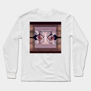 Stained Glass Pattern Long Sleeve T-Shirt